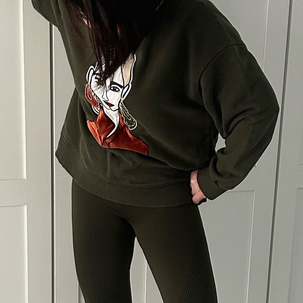 Zara Olive Knit Sweater made in Turkey - Picture 9 of 9